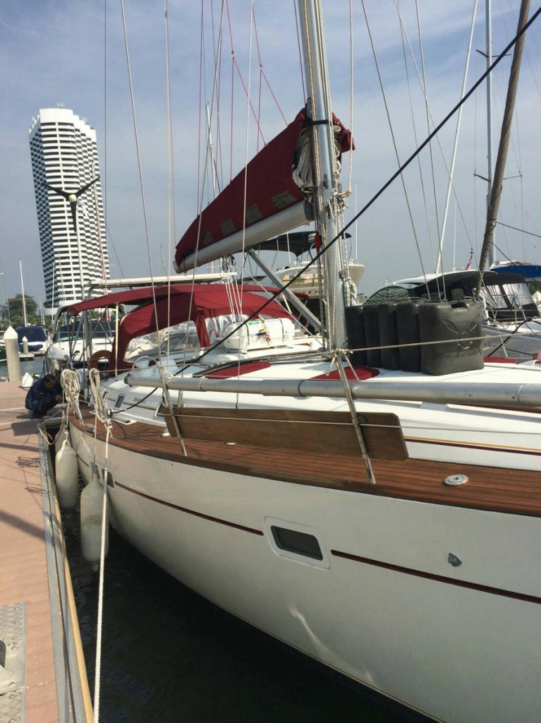Picture of yacht Jomandy which was allegedly used to transport 500 kg of Ice picked up from a Chinese trawler by Australian Luke Cook. Pic by Boris Klimov